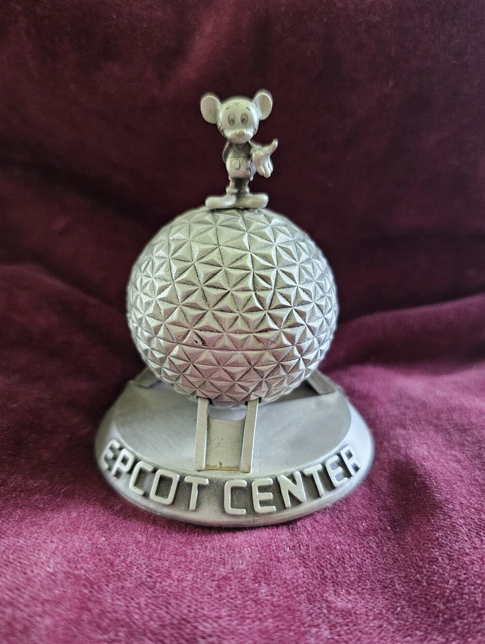 Walt Disney Mickey Mouse Epcot Center Spaceship Earth Collectible Figurine